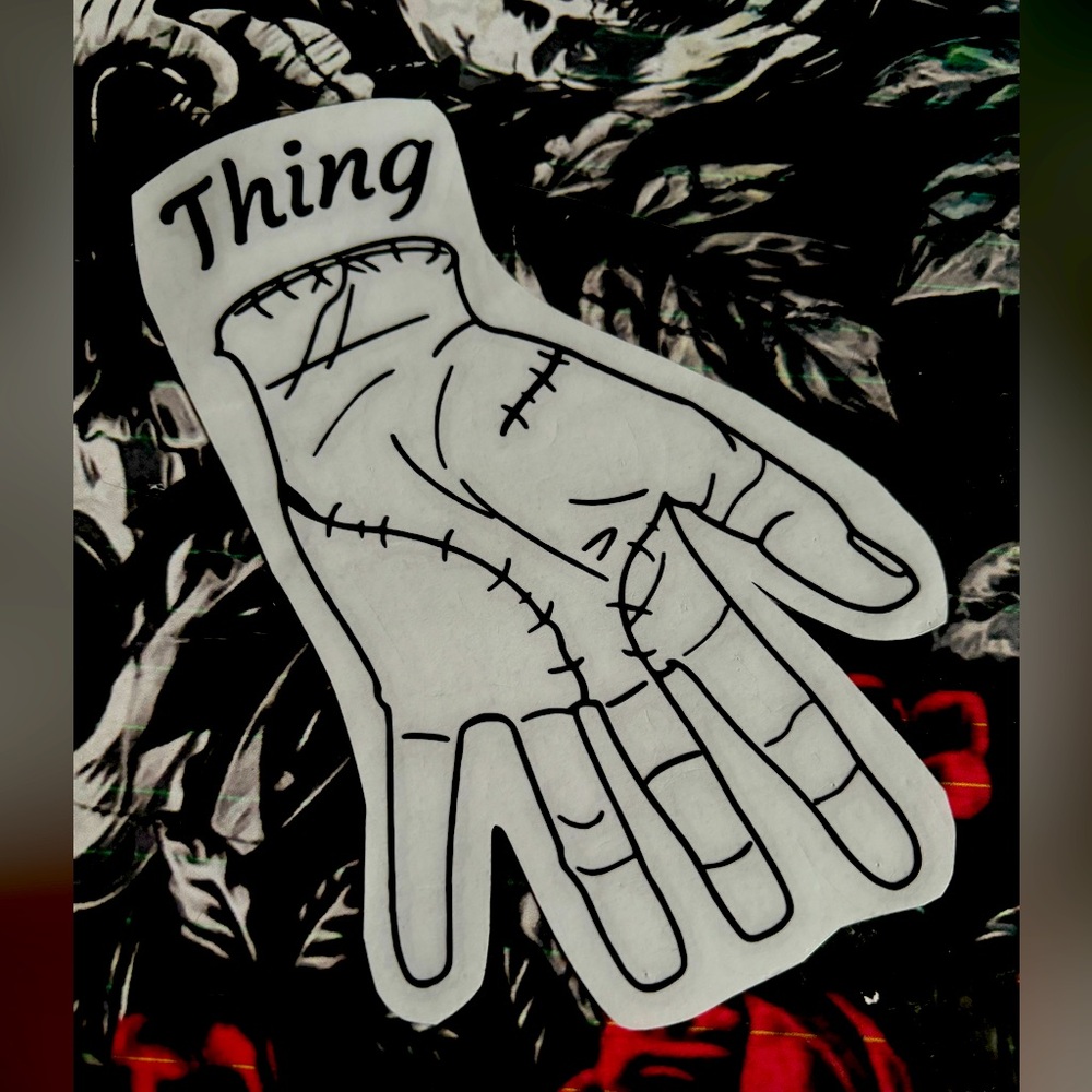 Vinyl “Thing” Decal- Addams Family-Wednesday